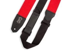 Levys Levy's 2 Inch Wide Red Cotton RipChord Guitar Strap.
