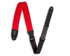 Levys Levy's 2 Inch Wide Red Cotton RipChord Guitar Strap.