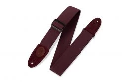 Levys Levy's 2" Signature Series Cotton Guitar Strap | Burgundy Guitar Accessories