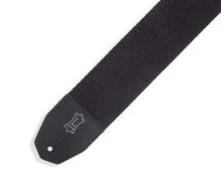 Levys Guitar Accessories Levy's 3 Inch Wide Cotton Black Guitar Strap.