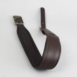 Levys Levy's 3 Inch Wide Dark Brown Top Grain Leather Guitar Straps Guitar Accessories
