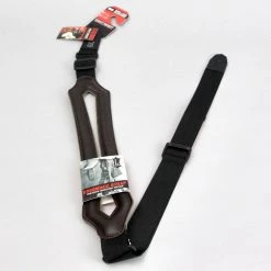 Levys Levy's 3 Inch Wide Ergonomic RipChord Dark Brown Guitar Strap. Guitar Accessories