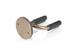 Levys Guitar Accessories Levy's Forged Steel Guitar Hanger With Smoked Metal & Black Veg-Tan Leather Yoke Wraps