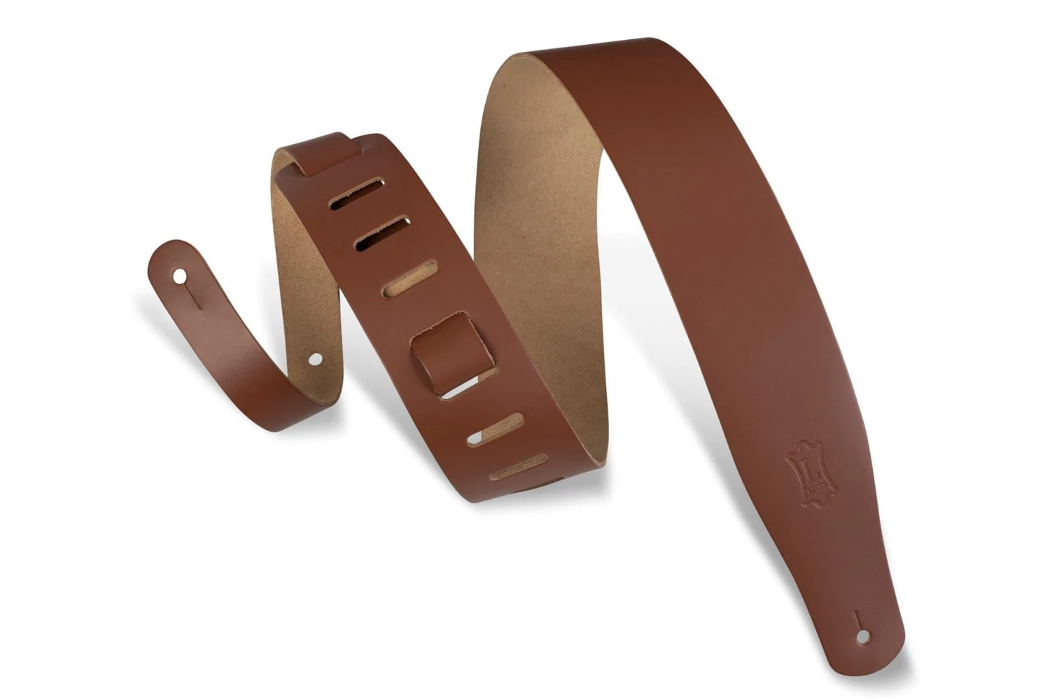 Levys Levy's Genuine Leather Strap | Walnut Guitar Accessories 3 Levys Levy's Genuine Leather Strap | Walnut Guitar Accessories