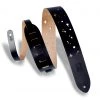 Levys Levy's Leather Galaxy Punch Out Guitar Strap | Black Guitar Accessories