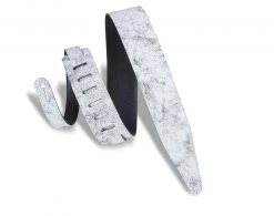 Levys Levy's Leathers Rebel Series Distressed Guitar Strap | MG317BOG-WHT