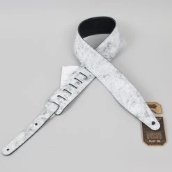 Levys Levy's Leathers Rebel Series Distressed Guitar Strap | MG317BOG-WHT