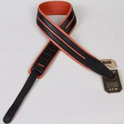 Levys Guitar Accessories Levy's Leathers Rebel Series Double Racing Stripe Guitar Strap