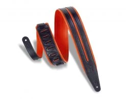 Levys Guitar Accessories Levy's Leathers Rebel Series Double Racing Stripe Guitar Strap