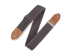 Levys Levy's Leathers Traveler' Waxed Canvas Guitar Strap | Brown