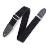 Levys Guitar Accessories Levy's Leathers Vevet Guitar Strap | Black 2 Levys Guitar Accessories Levy's Leathers Vevet Guitar Strap | Black