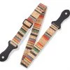 Levys Levy's Mandolin/Ukelele/Acoustic Youth Strap | Striped Natural Cork