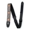 Levys Guitar Accessories Levy's Right Height Floral Guitar Strap | Yellow & White