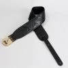 Levys' 3 Inch Wide Black Rose Embossed Leather Guitar Strap Guitar Accessories