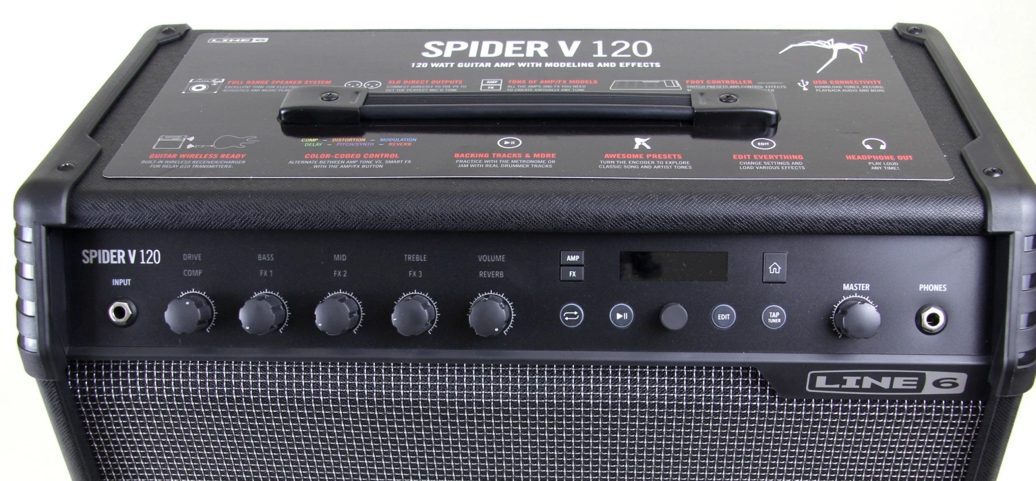 Guitar Amplifiers Line 6 Spider V 120 Guitar Amplfier 7 Guitar Amplifiers Line 6 Spider V 120 Guitar Amplfier