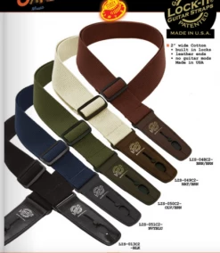 Lockit Guitar Accessories Lock-It 2" Guitar Strap | Brown