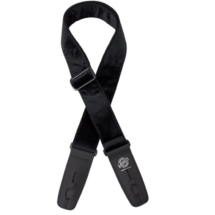 Lockit Lock-It Crushed Velvet 2" Strap | Black Guitar Accessories 3 Lockit Lock-It Crushed Velvet 2" Strap | Black Guitar Accessories