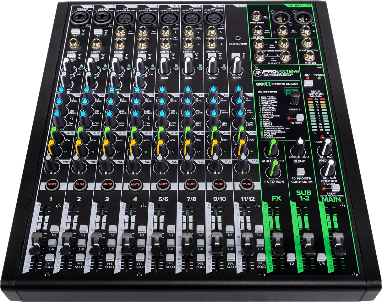 Mixing Consoles Mackie PROFX12V3 12 Channel Mixer With Effects And USB Connectivity 4 Mixing Consoles Mackie PROFX12V3 12 Channel Mixer With Effects And USB Connectivity