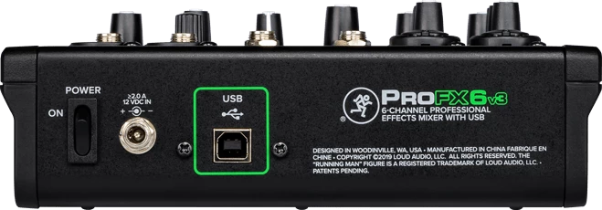 Mixing Consoles Mackie PROFX6V3 6 Channel Mixer With Effects And USB Connectivity 7 Mixing Consoles Mackie PROFX6V3 6 Channel Mixer With Effects And USB Connectivity