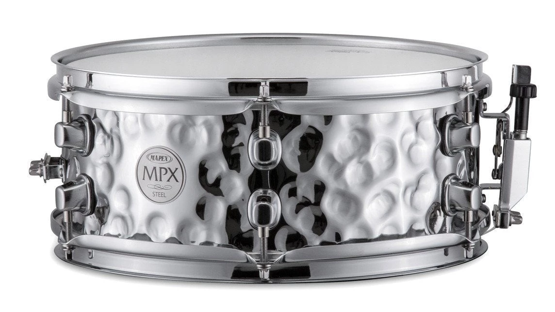 Mapex MPST2506H Steel Hammered 12" X 5" Snare Drum 4 Mapex MPST2506H Steel Hammered 12" X 5" Snare Drum