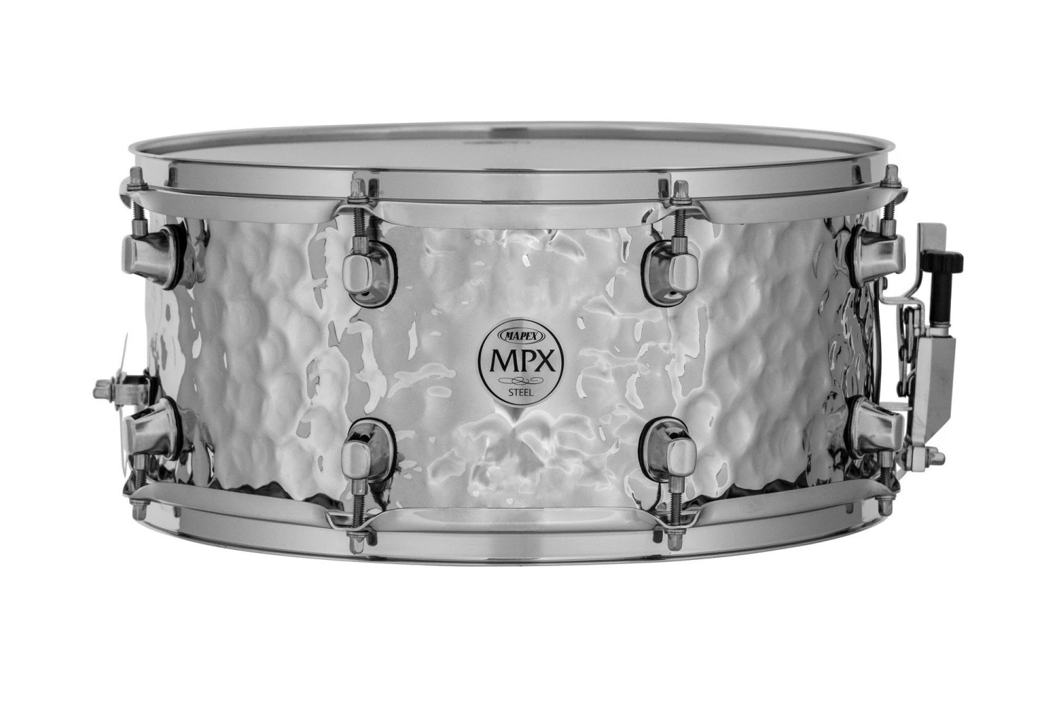 Mapex MPST4658H Steel Hammered 14" X 6.5" Snare Drum 4 Mapex MPST4658H Steel Hammered 14" X 6.5" Snare Drum