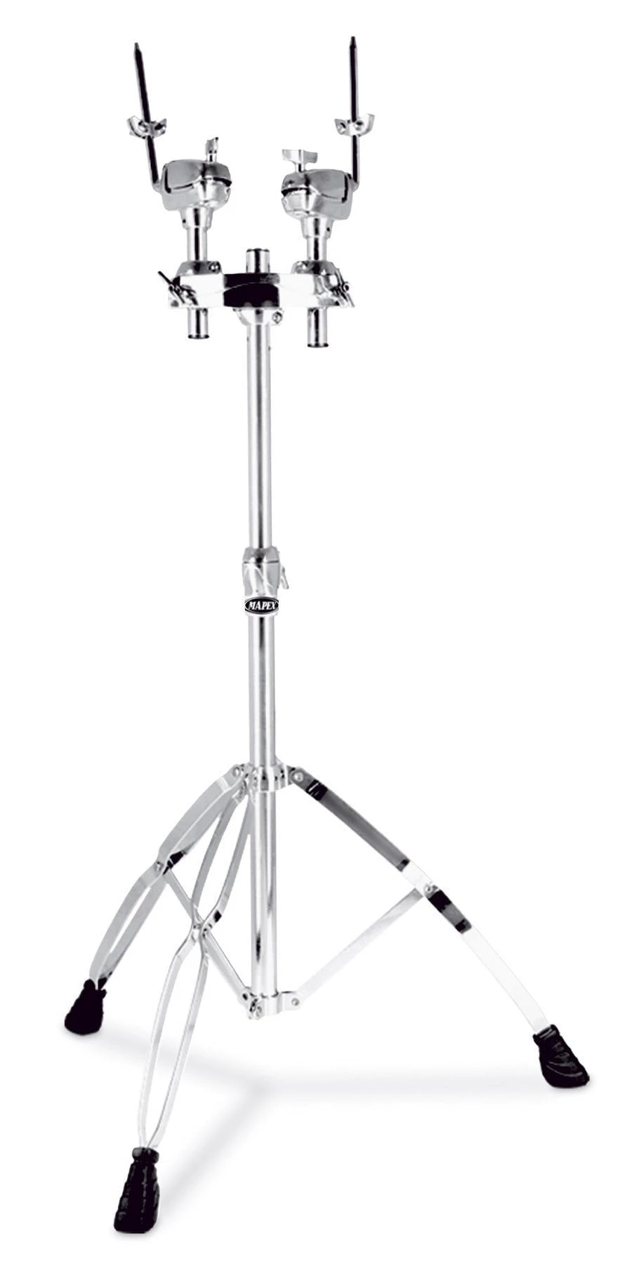 Drum Hardware Mapex TS950A Clamp Mounted Double Tom Arm Stand 3 Drum Hardware Mapex TS950A Clamp Mounted Double Tom Arm Stand