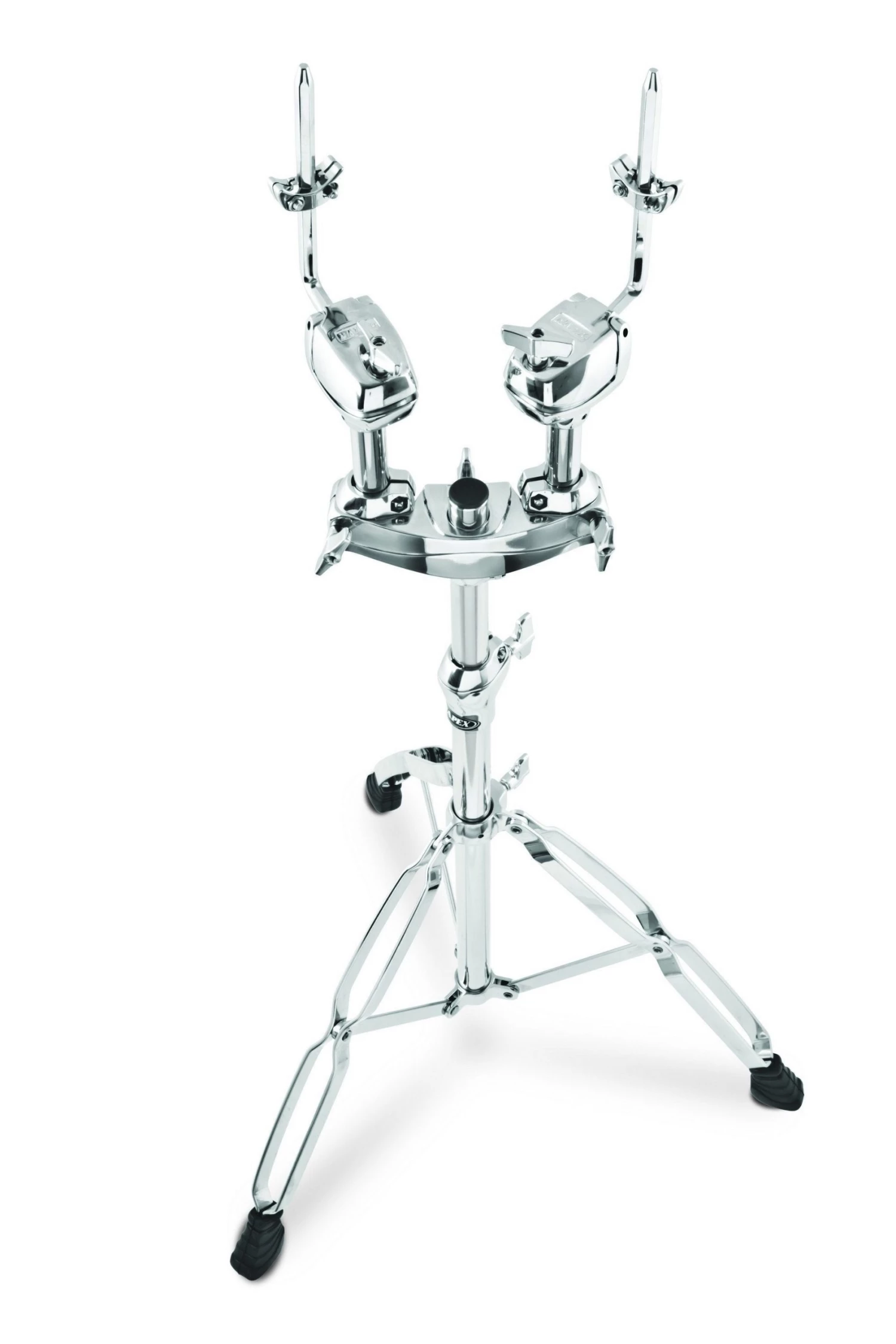 Drum Hardware Mapex TS950A Clamp Mounted Double Tom Arm Stand 4 Drum Hardware Mapex TS950A Clamp Mounted Double Tom Arm Stand