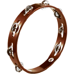 Meinl 10" Traditional Wood Tambourine With Steel Jingles | TA1AB World / Hand Percussion