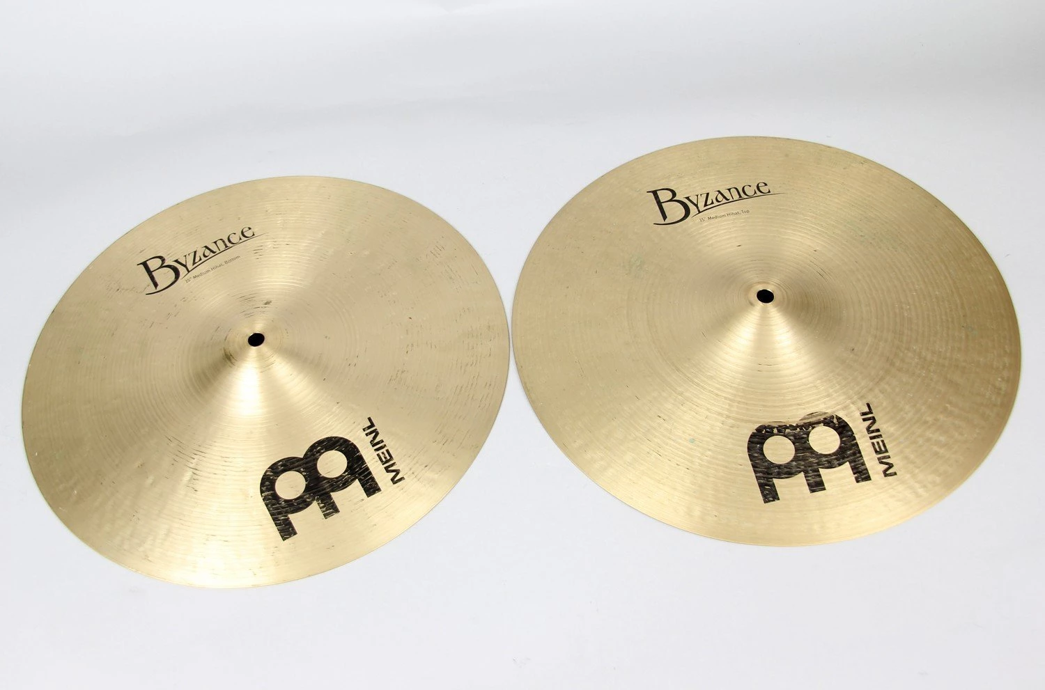 Meinl 15" Byzance Traditional Medium Hi-Hats | B15MH Cymbals 3 Meinl 15" Byzance Traditional Medium Hi-Hats | B15MH Cymbals