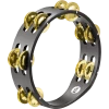 Meinl Compact 8" Wood Tambourine With 2 Rows Of Solid Brass Jingles | CTA2B-BK World / Hand Percussion