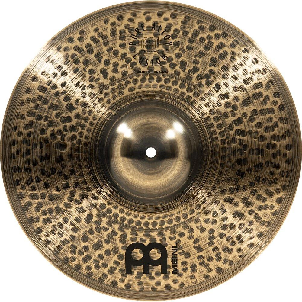 Meinl Pure Alloy Custom Custom Medium Thin Crash | 16" Cymbals 3 Meinl Pure Alloy Custom Custom Medium Thin Crash | 16" Cymbals