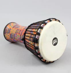 Meinl Rope Tuned Travel Series Djembe With Goat Skin Head | Kenyan Quilt World / Hand Percussion