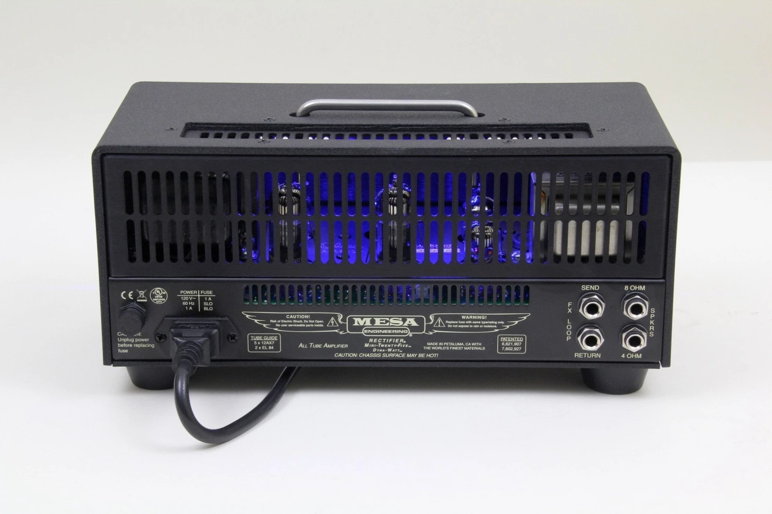 Mesa/Boogie Guitar Amplifiers Mesa Boogie Custom Mini Rectifier Twenty-Five | Blackout & Blue LED 5 Mesa/Boogie Guitar Amplifiers Mesa Boogie Custom Mini Rectifier Twenty-Five | Blackout & Blue LED