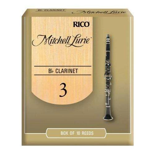 D'Addario Mitchell Lurie Bb Clarinet Reeds, Strength 3.0, 10 Pack 3 D'Addario Mitchell Lurie Bb Clarinet Reeds, Strength 3.0, 10 Pack