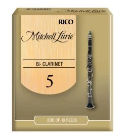D'Addario Mitchell Lurie Bb Clarinet Reeds, Strength 5.0, 10 Pack