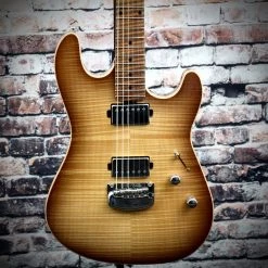 Music Man Sabre HH Guitar | Honey Suckle Flame