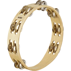 Nino Kids Percussion Wood Tambourine | Double Row