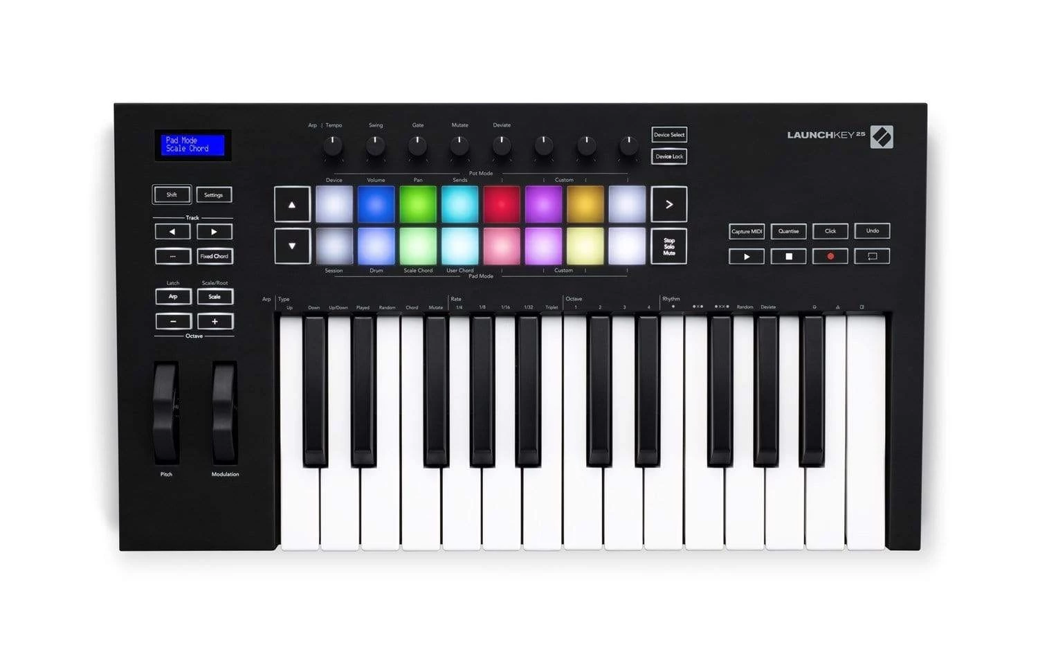 Focusrite Novation Launchkey 25 MK3 Midi Controller Keyboard MIDI Controller 3 Focusrite Novation Launchkey 25 MK3 Midi Controller Keyboard MIDI Controller