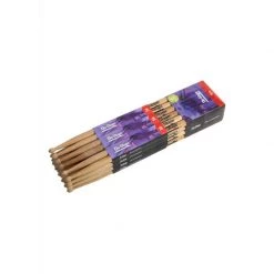 On-Stage 5A Hickory Drum Sticks, Wood Tip, 12 Pairs | HW5A