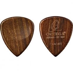 Ortega Curved Wooden Guitar Pick | Chacate Wood Guitar Accessories