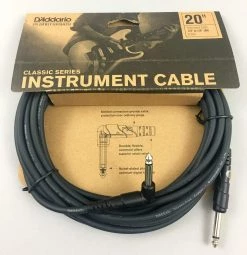Planet Waves Classic Series Instrument Cable | Right Angle Guitar Accessories