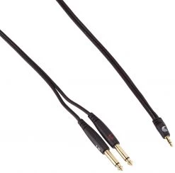 D'Addario Planet Waves Custom Series Audio Cable 3.5mm To Dual 1/4", 6 Feet
