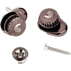 D'Addario Planet Waves PW-SLS-02 Guitar Strap Locks | Silver
