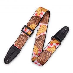 Levys Polyester Guitar Strap Chicken And Waffles