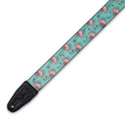 Levys Polyester Guitar Strap Flamingos