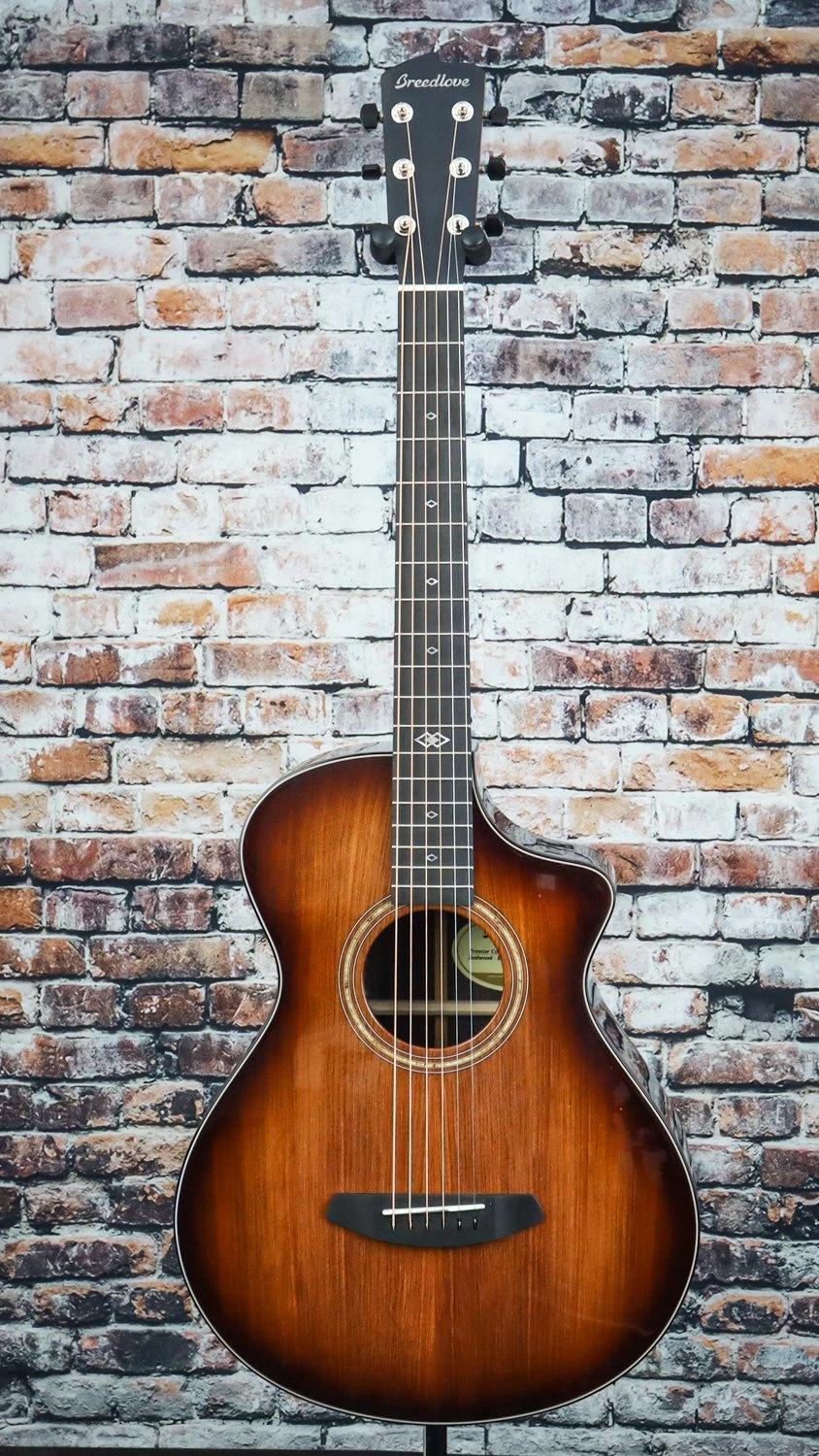 Breedlove Premier Concertina Edgeburst CE Redwood Guitar 4 Breedlove Premier Concertina Edgeburst CE Redwood Guitar