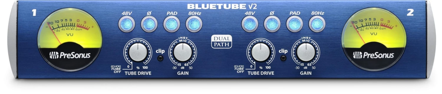 Presonus BlueTube DP V2 2-channel, Dual-Path Mic/Instrument Preamp Studio/Recording 3 Presonus BlueTube DP V2 2-channel, Dual-Path Mic/Instrument Preamp Studio/Recording