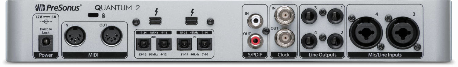 PreSonus Quantum 2 Audio Interface | Thunderbolt Enabled 4 PreSonus Quantum 2 Audio Interface | Thunderbolt Enabled