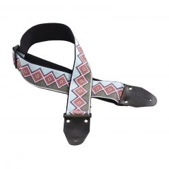 PAUL REED SMITH Guitar Accessories PRS Green & Red 2.75" Wide Retro Jacquard Strap