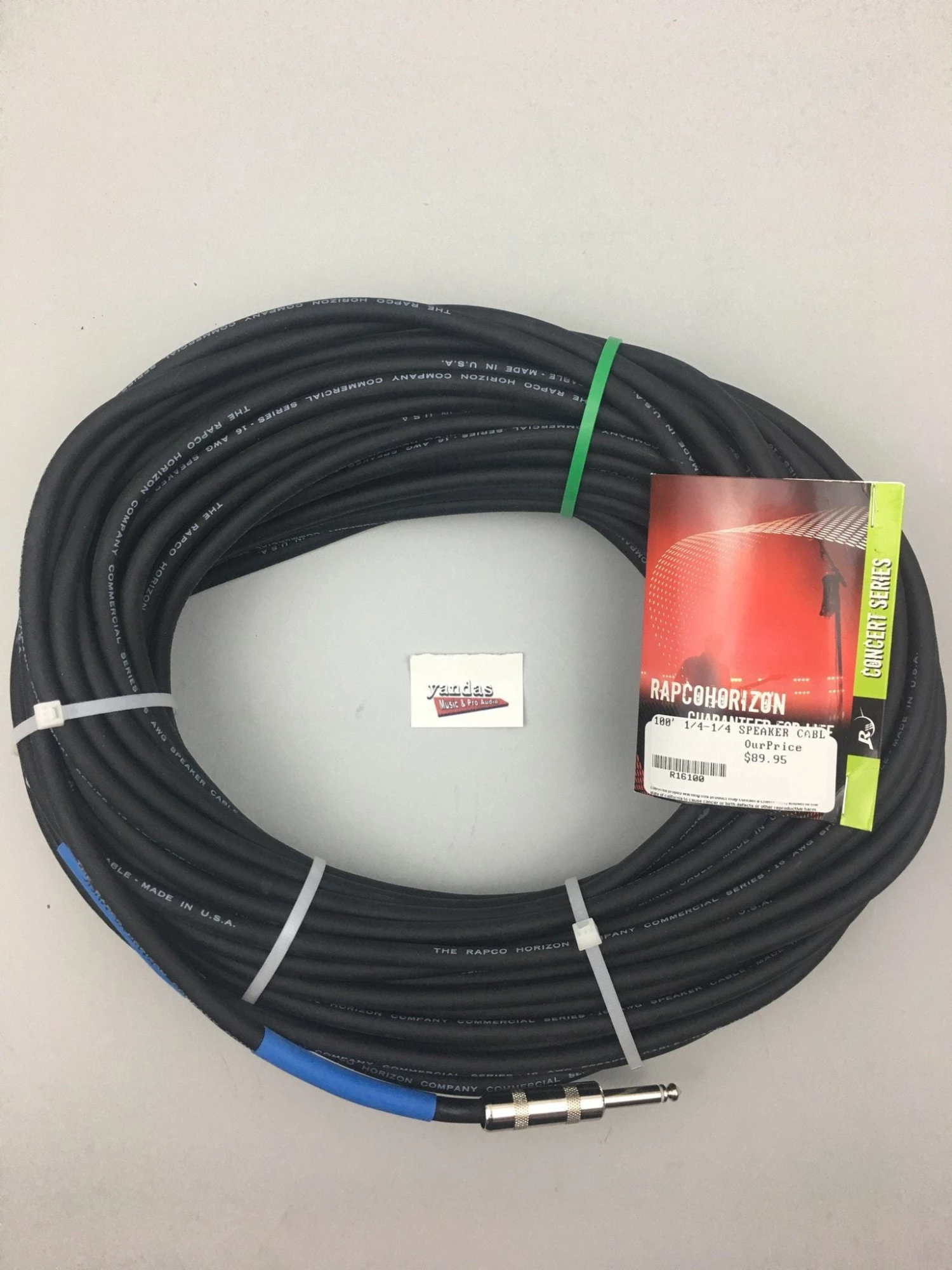 Rapco 100' 16 Gauge Speaker Cable | 1/4" Connectors 3 Rapco 100' 16 Gauge Speaker Cable | 1/4" Connectors